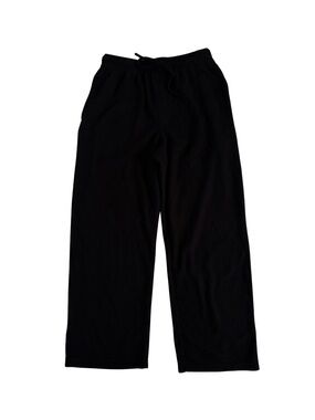 Merona Black Wide Leg Fleece Drawstring Pants